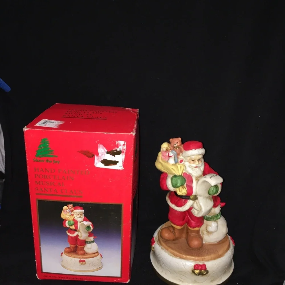 Vintage Share‎ the Joy Musical Santa Claus Plays Santa Claus Is Coming to Town